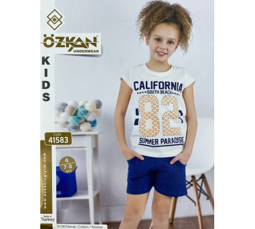 Футболка + шорты для девочек Ozkan 41583