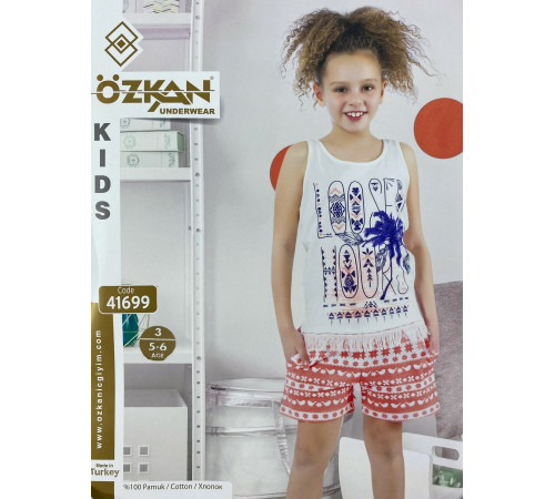 Футболка + шорты для девочек Ozkan 41699
