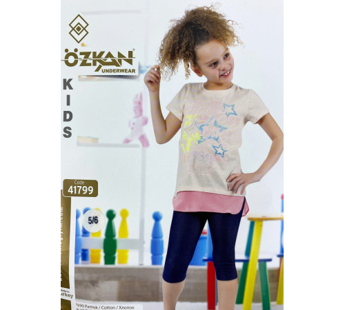 Футболка + легинсы для девочек Ozkan 41799