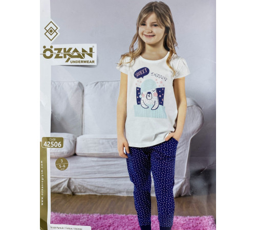 Футболка + штаны для девочек Ozkan 42506