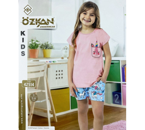 Футболка + шорты для девочек Ozkan 42514